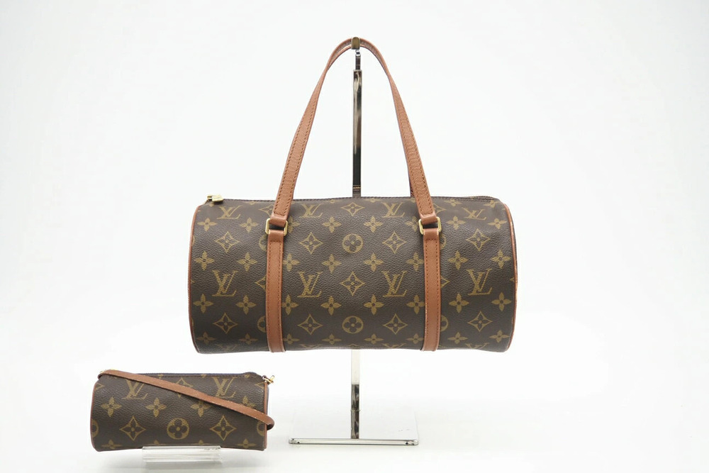 Louis Vuitton Monogram Papillon Handbag Brown Canvas